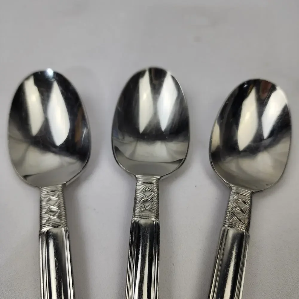 3 Pfaltzgraff Crossroads Stainless Steel Tablespoons 7